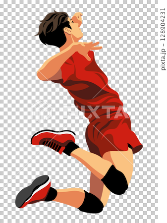 Volleyball player 128904231