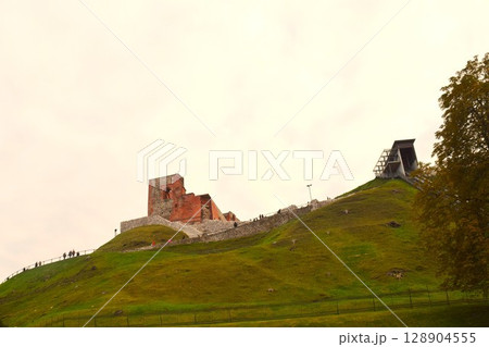 ゲディミナス城跡　ヴィリニュス　リトアニア 128904555