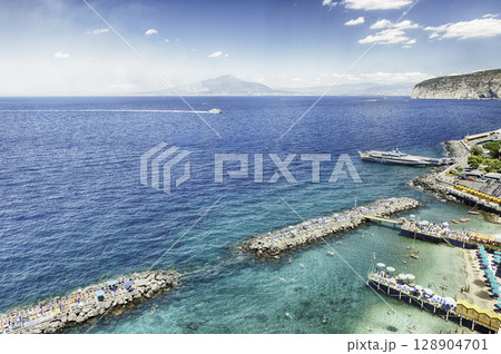 Aerial view of Mount Vesuvius, Bay of Naples, Italy Aerial view of Mount Vesuvius, Bay of Naples, Italy 128904701