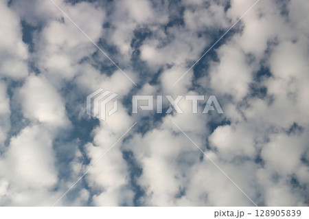 Altocumulus Cloud Formation in a Summer Sky 128905839