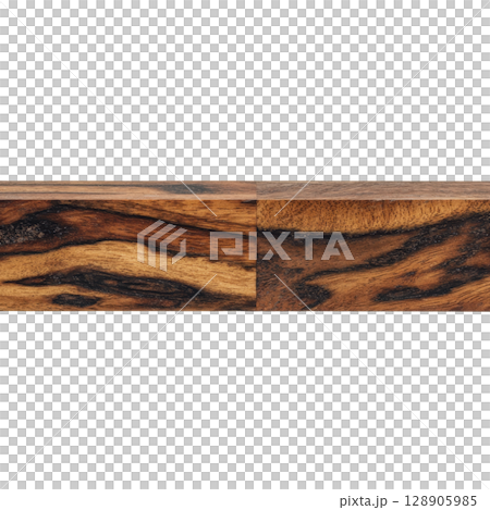 Close up of wooden surface showcases rich, dark brown and black grain patterns, highlighting natural texture and color variations of wood. image captures intricate details and organic beauty 128905985