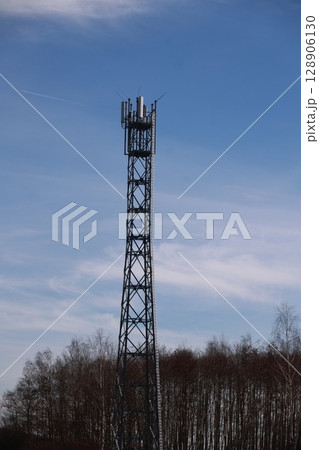 Tall tower with a ladder on it Tall tower with a ladder on it 128906130