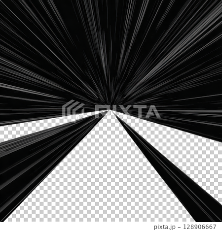 Dynamic, abstract image featuring converging lines creating sense of motion and speed, resembling futuristic tunnel or warp drive effect. monochrome palette enhances dramatic impact Dynamic, abstract image featuring converging lines creating sense of motion and speed, resembling futuristic tunnel or warp drive effect. monochrome palette enhances dramatic impact 128906667