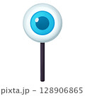 Halloween blue eyeball lollipop candy 128906865