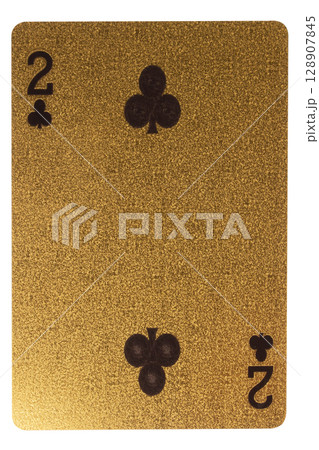 card gambling two 2 clubs gold 128907845