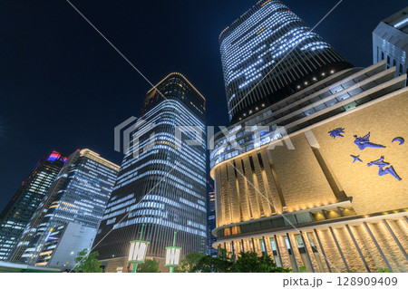大阪中之島の夜景 (大阪府大阪市北区) 大阪中之島の夜景 (大阪府大阪市北区) 128909409