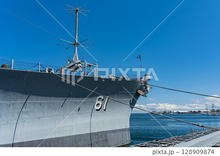 アメリカ 青空と記念艦の戦艦アイオワ ロサンゼルスアメリカ 青空と記念艦の戦艦アイオワ ロサンゼルス アメリカ 青空と記念艦の戦艦アイオワ ロサンゼルスアメリカ 青空と記念艦の戦艦アイオワ ロサンゼルス 128909874