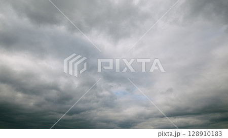 An overcast sky showcasing dynamic and captivating cloud patterns is truly mesmerizing to behold 128910183