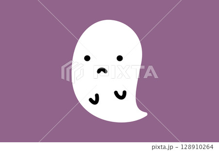 ハロウィンのかわいいオバケ 128910264