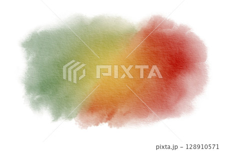 Portuguese flag in the form of liquid abstract watercolor spot of green, red and yellow colors as a symbol of statehood and patriotism.Hand-drawn illustration in vintage style on a white background Portuguese flag in the form of liquid abstract watercolor spot of green, red and yellow colors as a symbol of statehood and patriotism.Hand-drawn illustration in vintage style on a white background 128910571