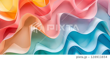 Colorful Paper Texture for Dynamic Backgrounds...のイラスト素材 [128911654 ...