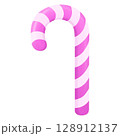 Pink white candy cane 128912137