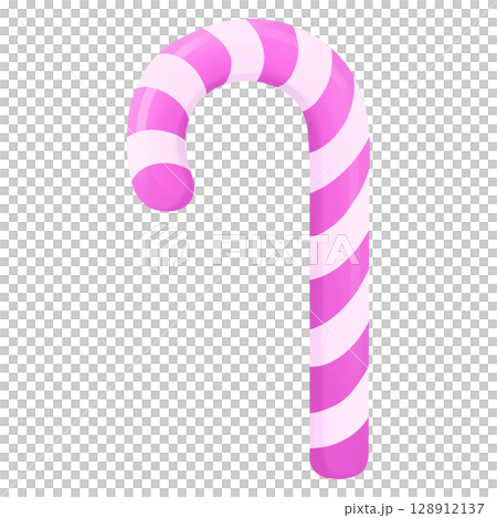 Pink white candy cane 128912137