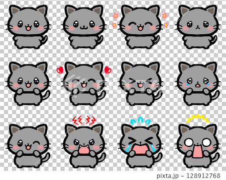 可愛貓咪情緒塗鴉風格插畫集2 128912768
