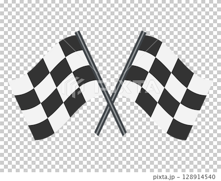 Rectangular black and white squares checkerboard pattern racing flag icon Rectangular black and white squares checkerboard pattern racing flag icon 128914540