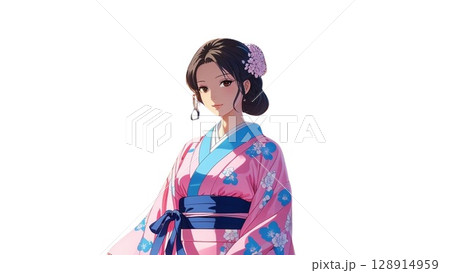 若い女性 128914959