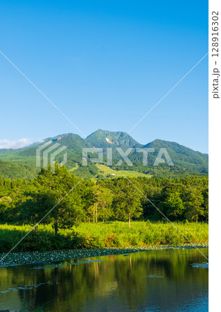 いもり池と妙高山（夏） 128916302