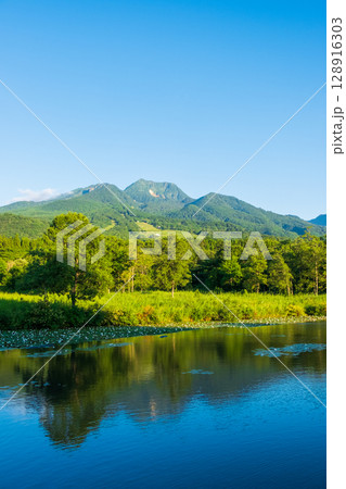 いもり池と妙高山(夏) いもり池と妙高山(夏) 128916303