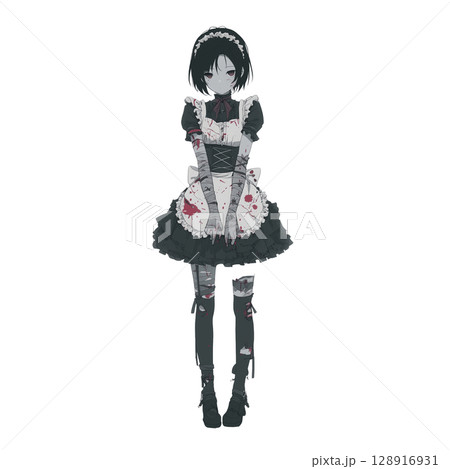 ハロウィンの仮装をした女の子 128916931
