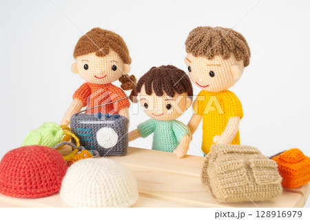 あみぐるみ人形 防災・避難訓練 あみぐるみ人形 防災・避難訓練 128916979