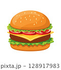 ハンバーガー 128917983