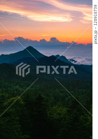 志賀草津道路・夕景 志賀草津道路・夕景 128918739