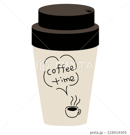 テイクアウトコーヒーのイラスト テイクアウトコーヒーのイラスト 128919305