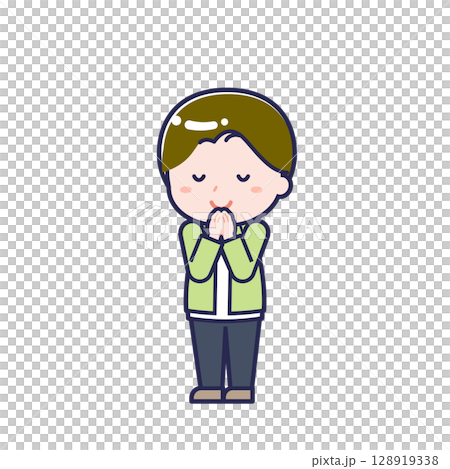 Casual clothes teenager / diagonal / male 24 128919338