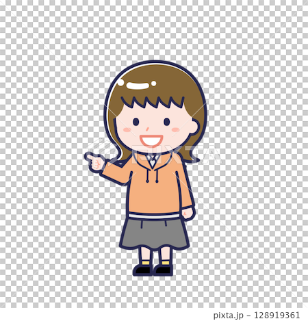 Casual clothes teenager / diagonal / female 16 Casual clothes teenager / diagonal / female 16 128919361