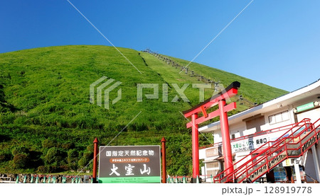伊豆高原、大室山の麓にある鳥居 128919778