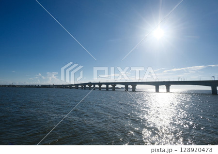 愛知県常滑市_りんくう緑地展望広場からの景色1_2025年7月 128920478