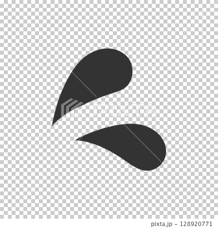 Cold sweat silhouette illustration material Cold sweat silhouette illustration material 128920771