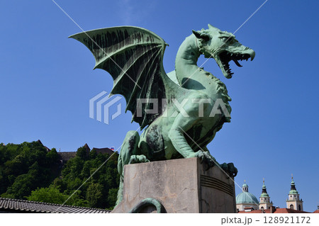 リュブリャナの竜の橋 リュブリャナの竜の橋 128921172