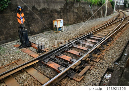単線路線での列車行違い(列車交換)をする目的で設けられた… 【信号場】のスプリングポイント 128921396