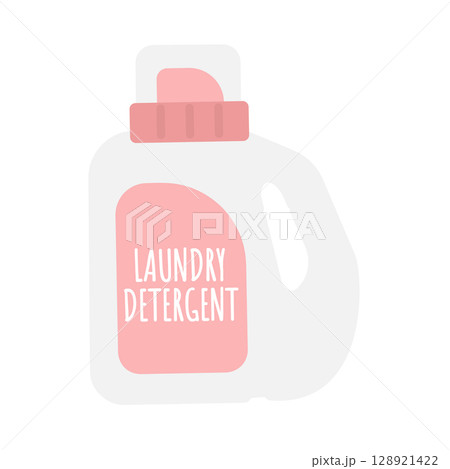 洗濯用液体洗剤(衣類洗剤) イラスト 洗濯用液体洗剤(衣類洗剤) イラスト 128921422