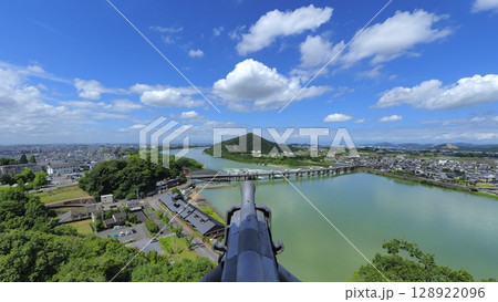 犬山城からのライン大橋方向1 128922096