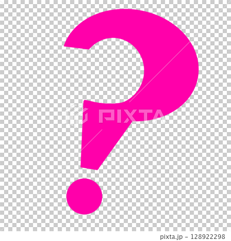 Pink question mark simple icon Pink question mark simple icon 128922298