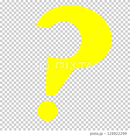Yellow question mark simple icon Yellow question mark simple icon 128922299
