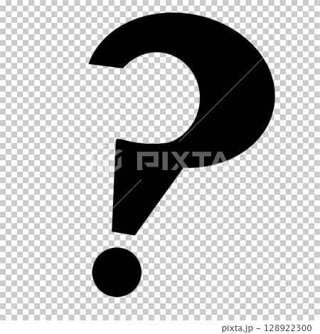 Black question mark simple icon Black question mark simple icon 128922300