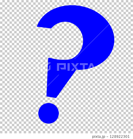 Blue question mark simple icon Blue question mark simple icon 128922301