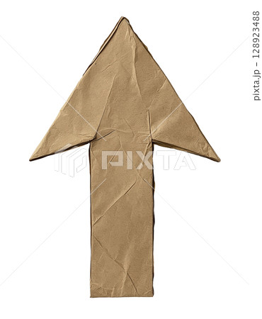 Cardboard Arrow Cardboard Arrow 128923488