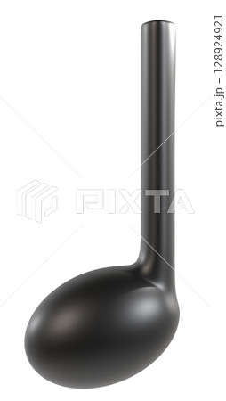 立体的な4分音符のイラスト 128924921