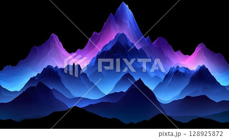 Abstract blue purple flame background design 128925872
