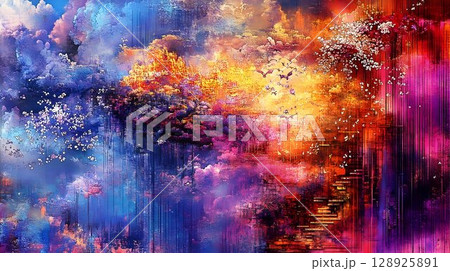 Abstract colorful background design for graphic use 128925891