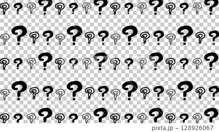 Black question mark seamless background illustration Black question mark seamless background illustration 128926067