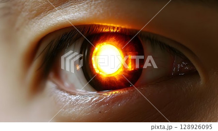 Closeup macro eye photography 128926095