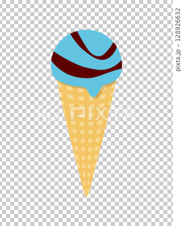 Ice cream mint chocolate chocolate mint cone ice cream illustration Ice cream mint chocolate chocolate mint cone ice cream illustration 128926632