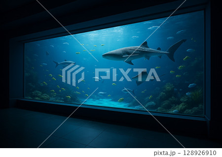 水族館の水槽 128926910