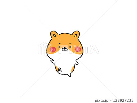 ゆる可愛いゴールデンハムスター ゆる可愛いゴールデンハムスター 128927233