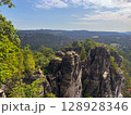 Saxon Switzerland view from above. 128928346
